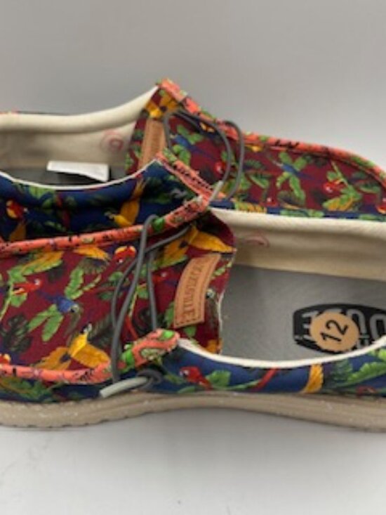 NEW Hey Dude Wally Margaritaville shoes men’s 12 Tropical Slip on main image 5